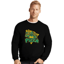 Load image into Gallery viewer, Shirts Crewneck Sweater, Unisex / Small / Black Pizza Time
