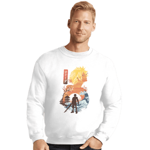 Shirts Crewneck Sweater, Unisex / Small / White Ukiyo Tidus