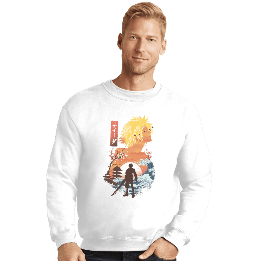 Shirts Crewneck Sweater, Unisex / Small / White Ukiyo Tidus