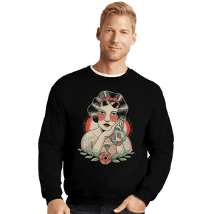 Shirts Crewneck Sweater, Unisex / Small / Black Poison