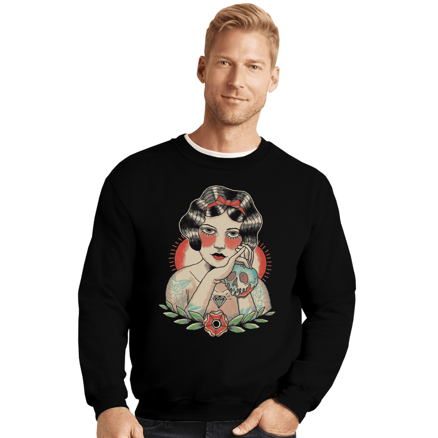 Shirts Crewneck Sweater, Unisex / Small / Black Poison