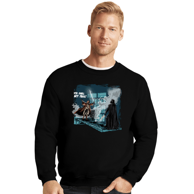 Daily_Deal_Shirts Crewneck Sweater, Unisex / Small / Black Fly You Fools!