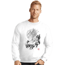 Load image into Gallery viewer, Shirts Crewneck Sweater, Unisex / Small / White The Prince Of Saiyans
