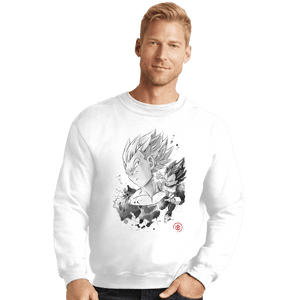 Shirts Crewneck Sweater, Unisex / Small / White The Prince Of Saiyans