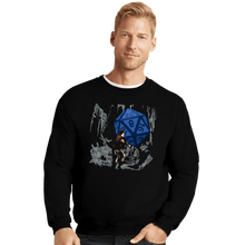Load image into Gallery viewer, Daily_Deal_Shirts Crewneck Sweater, Unisex / Small / Black Indy And The Dice Of Doom
