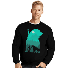 Load image into Gallery viewer, Shirts Crewneck Sweater, Unisex / Small / Black Hylian Silhouette
