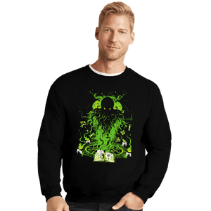 Daily_Deal_Shirts Crewneck Sweater, Unisex / Small / Black Ritual Of The Ancient