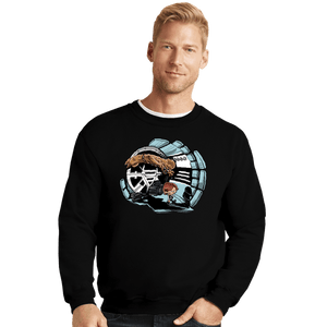 Daily_Deal_Shirts Crewneck Sweater, Unisex / Small / Black Han And Chewie