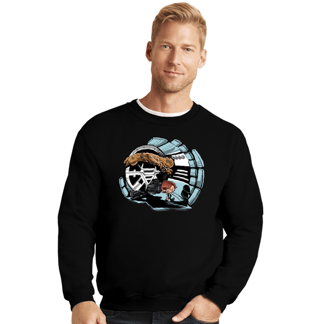 Daily_Deal_Shirts Crewneck Sweater, Unisex / Small / Black Han And Chewie