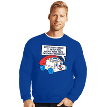 Load image into Gallery viewer, Daily_Deal_Shirts Crewneck Sweater, Unisex / Small / Royal Blue Ring Ring
