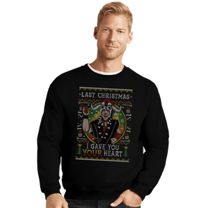 Daily_Deal_Shirts Crewneck Sweater, Unisex / Small / Black Ugly Sweater Of Doom