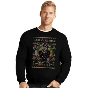 Daily_Deal_Shirts Crewneck Sweater, Unisex / Small / Black Ugly Sweater Of Doom