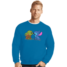 Load image into Gallery viewer, Shirts Crewneck Sweater, Unisex / Small / Sapphire Kawaii Babies
