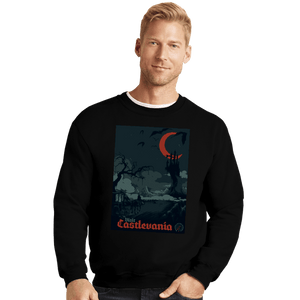 Secret_Shirts Crewneck Sweater, Unisex / Small / Black Visit Castlevania