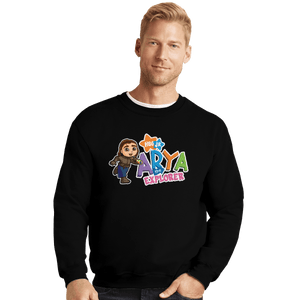 Shirts Crewneck Sweater, Unisex / Small / Black Arya The Explorer