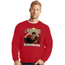 Load image into Gallery viewer, Secret_Shirts Crewneck Sweater, Unisex / Small / Red Kali Bar

