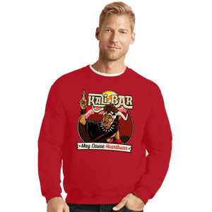 Secret_Shirts Crewneck Sweater, Unisex / Small / Red Kali Bar