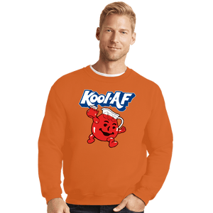Shirts Crewneck Sweater, Unisex / Small / Red Kool AF Man