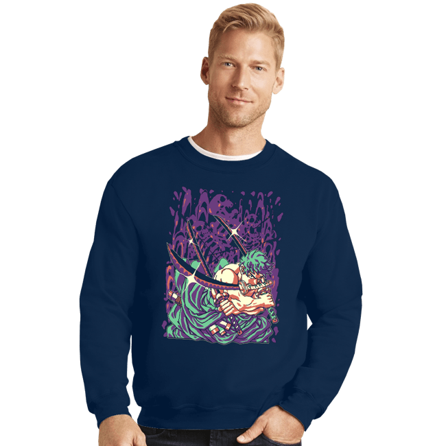 Secret_Shirts Crewneck Sweater, Unisex / Small / Navy Zoro
