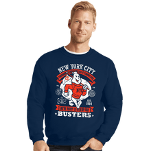 Load image into Gallery viewer, Daily_Deal_Shirts Crewneck Sweater, Unisex / Small / Navy NYC Busters
