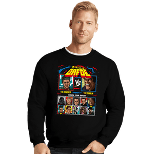 Secret_Shirts Crewneck Sweater, Unisex / Small / Black Dafoe Arcade