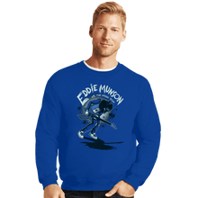 Load image into Gallery viewer, Daily_Deal_Shirts Crewneck Sweater, Unisex / Small / Royal Blue Eddie VS The Upside Down
