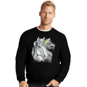 Shirts Crewneck Sweater, Unisex / Small / Black UniCORN