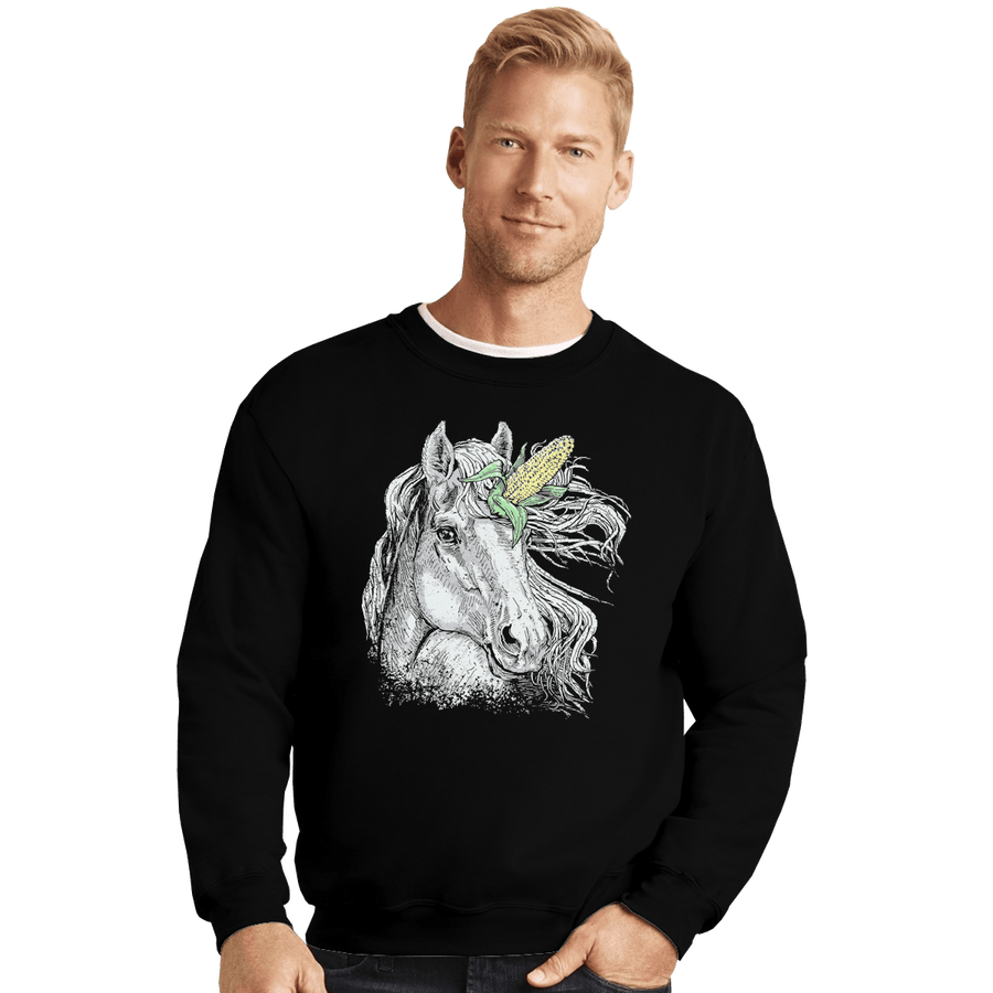 Shirts Crewneck Sweater, Unisex / Small / Black UniCORN