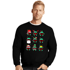 Daily_Deal_Shirts Crewneck Sweater, Unisex / Small / Black Bountiful Xmas