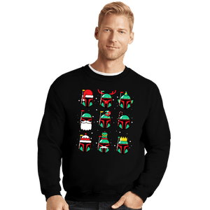Daily_Deal_Shirts Crewneck Sweater, Unisex / Small / Black Bountiful Xmas