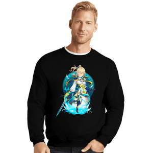 Shirts Crewneck Sweater, Unisex / Small / Black Dandelion Knight Jean