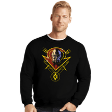 Load image into Gallery viewer, Daily_Deal_Shirts Crewneck Sweater, Unisex / Small / Black The Merciless
