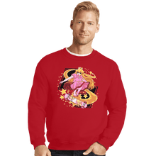 Load image into Gallery viewer, Shirts Crewneck Sweater, Unisex / Small / Red Pro Skater Princess
