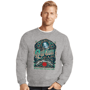 Daily_Deal_Shirts Crewneck Sweater, Unisex / Small / Sports Grey Qui Gon Gin