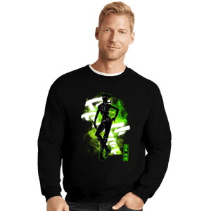 Shirts Crewneck Sweater, Unisex / Small / Black Cosmic Jolyne Cujoh