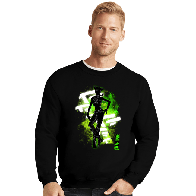 Shirts Crewneck Sweater, Unisex / Small / Black Cosmic Jolyne Cujoh