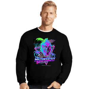 Shirts Crewneck Sweater, Unisex / Small / Black Mr Grouchy x CoDdesigns Neon Retro Tee