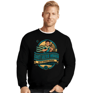 Daily_Deal_Shirts Crewneck Sweater, Unisex / Small / Black Southern Moon