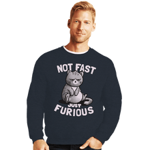 Load image into Gallery viewer, Shirts Crewneck Sweater, Unisex / Small / Dark Heather Not Fast Just Furious
