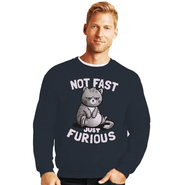 Shirts Crewneck Sweater, Unisex / Small / Dark Heather Not Fast Just Furious