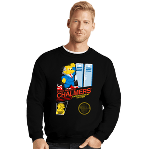 Secret_Shirts Crewneck Sweater, Unisex / Small / Black Super Chalmers