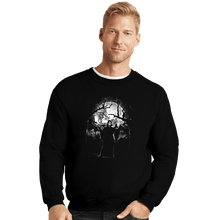 Load image into Gallery viewer, Shirts Crewneck Sweater, Unisex / Small / Black Moonlight Ghost
