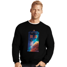 Load image into Gallery viewer, Secret_Shirts Crewneck Sweater, Unisex / Small / Black The Police Box
