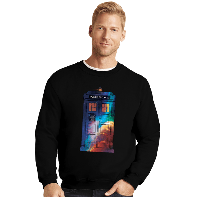 Secret_Shirts Crewneck Sweater, Unisex / Small / Black The Police Box