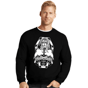 Shirts Crewneck Sweater, Unisex / Small / Black Vincent Valentine