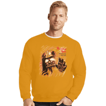 Load image into Gallery viewer, Shirts Crewneck Sweater, Unisex / Small / Gold Merciless Hate

