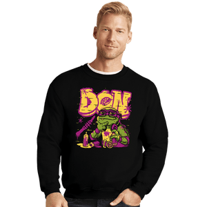 Daily_Deal_Shirts Crewneck Sweater, Unisex / Small / Black Don Bomb
