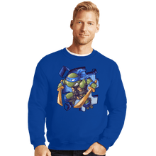 Load image into Gallery viewer, Daily_Deal_Shirts Crewneck Sweater, Unisex / Small / Royal Blue Toy Leo
