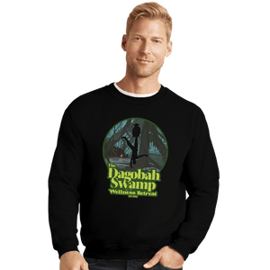 Daily_Deal_Shirts Crewneck Sweater, Unisex / Small / Black Dagobah Wellness Retreat