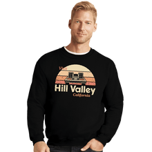 Load image into Gallery viewer, Daily_Deal_Shirts Crewneck Sweater, Unisex / Small / Black Visit Hill Valley
